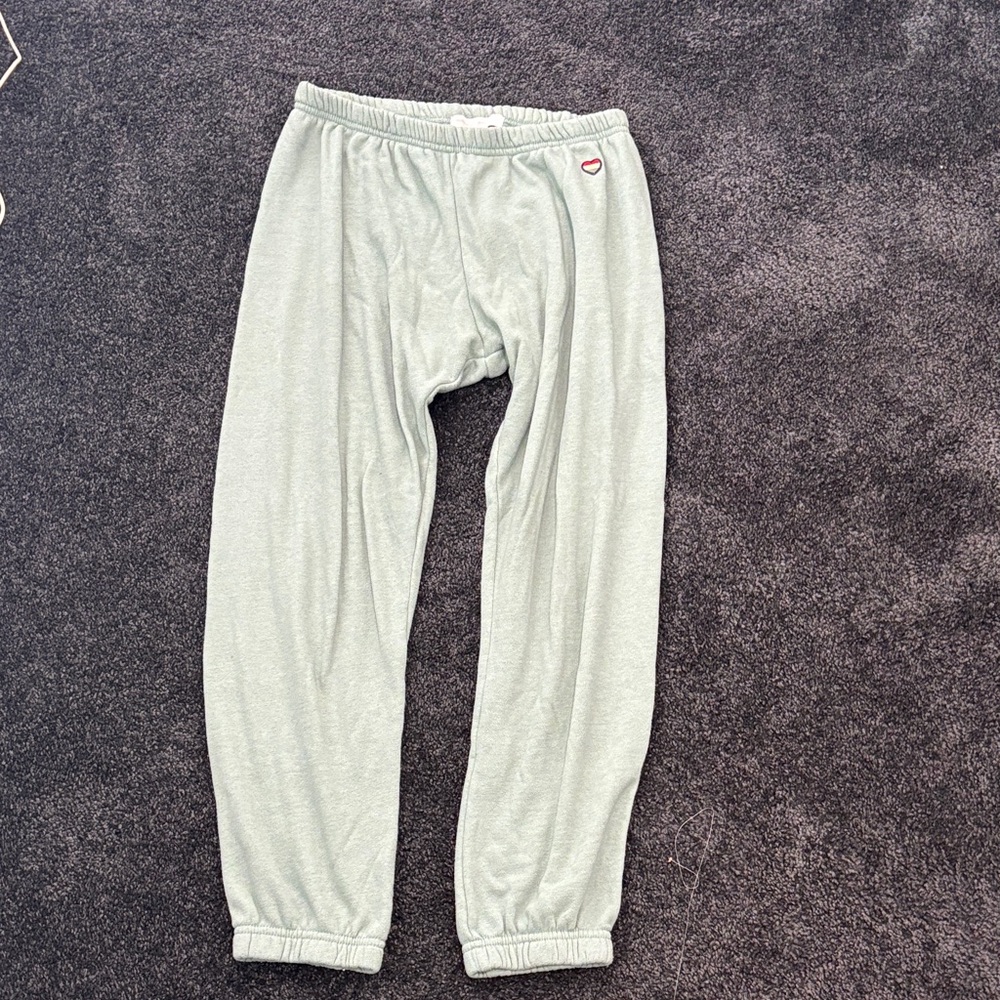 Spiritual gangster Light Gray sweat Pants with Heart Logo